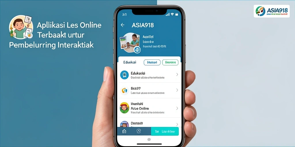 Tampilan antarmuka pengguna ASIA918 untuk Les Online yang interaktif dan informatif.