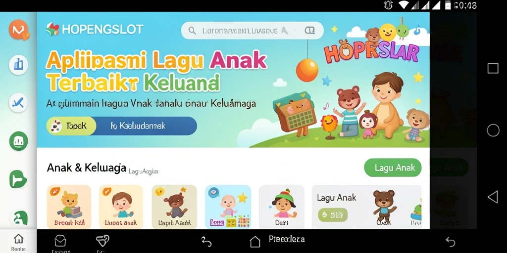 Tampilan antarmuka HOPENGSLOT yang ceria dan ramah anak.