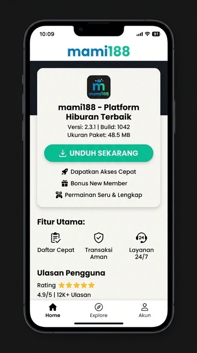 Tampilan halaman APK mami188